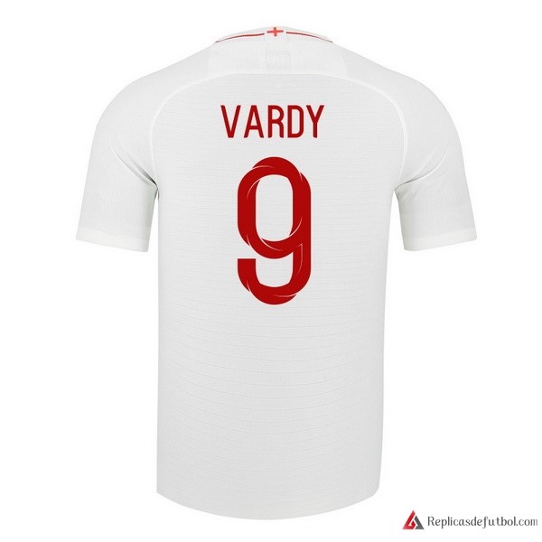 Camiseta Seleccion Inglaterra Primera equipación Vardy 2018 Blanco